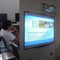 Conferencia “Electrónica aplicada a investigaciones científicas” en la Universidad Pedagógica Nacional Francisco Morazán (19 de abril de 2018)